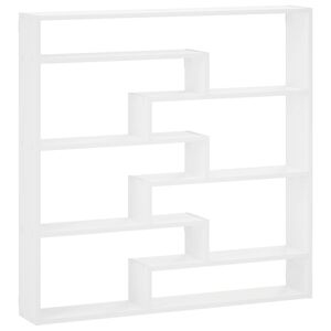vidaXL Wall Shelf White 103 x 17 x 102 cm Engineered Wood