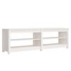 vidaXL Shoe Bench White 160x36.5x50 cm Solid Wood Pine