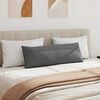 vidaXL Sofa Pillows 2 pcs Dark Grey 120 x 40 cm Fabric
