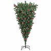 vidaXL Upside-down Artificial Pre-lit Christmas Tree with Ball Set PVC