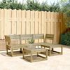 vidaXL 4 Piece Garden Lounge Set Impregnated Wood Pine