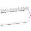 vidaXL Garden Planter with Pegs White 363.5x43.5x43.5 cm PP