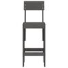 vidaXL Bar Stools 2 pcs Grey 40x48.5x115.5 cm Solid Wood Pine