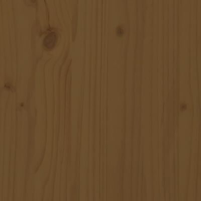 vidaXL Bed Frame Honey Brown 180x200cm Super King Size Solid Wood Pine