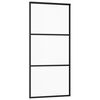 vidaXL Sliding Door with Hardware Set ESG Glass&Aluminium 90x205 cm
