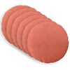 vidaXL Cushion Cover 6 pcs HEERLEN Red Orange &Oslash; 30 cm Corduroy