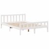 vidaXL Bookcase Bed without Mattress White 150x200 cm King Size Solid Wood Pine