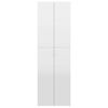 vidaXL Office Cabinet High Gloss White 60x32x190 cm Engineered Wood