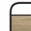 vidaXL Metal Bed Frame without Mattress Smoked Oak 180x200 cm Super King