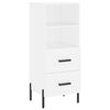 vidaXL Highboard White 34.5x34x180 cm Engineered Wood