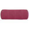 vidaXL Bolster Pillows 2 pcs Wine Red &Oslash; 25 x 70 cm Corduroy Fabric