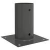 vidaXL Round Ground Anchor 12 pcs Anthracite 15 x 15 x 15 cm Metal
