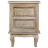 vidaXL Bedside Cabinet 40x30x55 cm Solid Mango Wood