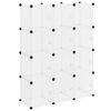vidaXL Storage Cube Organiser with 12 Cubes and Doors Transparent PP