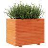 vidaXL Garden Planter Wax Brown 90x60x72 cm Solid Wood Pine