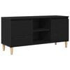 vidaXL TV Cabinet 102 x 35 x 50 cm Black Oak Engineered Wood