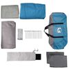 vidaXL Family Tent with Roof Blue and Grey 622 x 295 x 238 cm