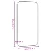 vidaXL Wall-mounted Mirror Gold 30x60 cm Rectangle