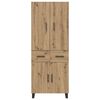 vidaXL Highboard with Drawer 2 pcs Artisan Oak 69.5 x 34 x 180 cm