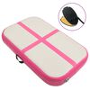 vidaXL Inflatable Gymnastics Mat with Pump 60x100x15 cm PVC Pink