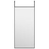 vidaXL Door Mirror | Black | Aluminium, Glass | 30 x 60 cm | Wall Mount