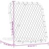 vidaXL Football Rebounder Adjustable Black 84x73x60-80 cm Steel