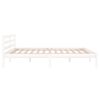 vidaXL Bed Frame without Mattress Solid Wood Pine 160x200cm White