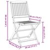 vidaXL Folding Garden Chairs 6 pcs 48.5x57x90 cm Solid Wood Acacia