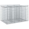vidaXL Gabion Raised Bed 2 pcs 150 x 100 x 100 cm Galvanised Steel
