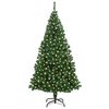 vidaXL Artificial Christmas Tree with 300 LEDs with Stand Green 180 cm
