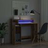 vidaXL Desk with Shelf Old Wood 97 x 45 x 90 cm Engineered Wood