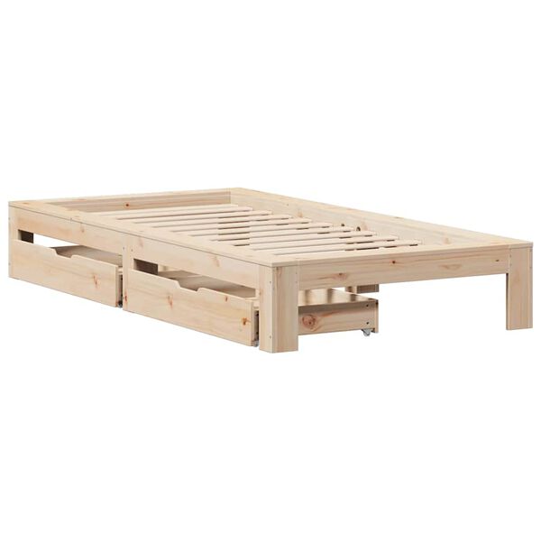vidaXL Bed Frame without Mattress 90x200 cm Solid Wood Pine