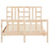 vidaXL Bed Frame without Mattress Double Solid Wood Pine