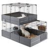 Ferplast Rabbit Cage Multipla Double 107.5x72x96.5 cm Black