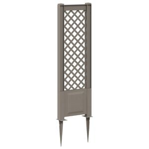 vidaXL Trellis with Spike Grey 43 x 6 x 165 cm PP