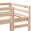vidaXL Loft Bed Frame Natural 75 x 190 cm Solid Pine Wood