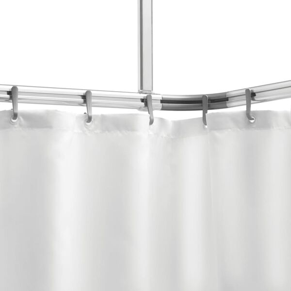 Sealskin Shower Curtain Rail Set Easy-Roll Aluminium