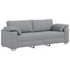 vidaXL Sofa Light Grey 219 x 77 x 82 cm Fabric