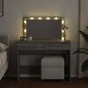vidaXL Dressing Table with LED Grey Sonoma 100x40x120 cm