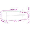vidaXL TV Cabinet Old Wood 120x40x40 cm Engineered Wood