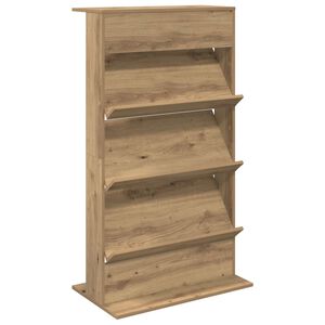 vidaXL Magazine Rack Artisan Oak 70 x 41 x 126 cm Engineered Wood