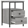vidaXL Bedside Cabinets 2 pcs Grey Sonoma 34x35.5x50 cm Engineered Wood