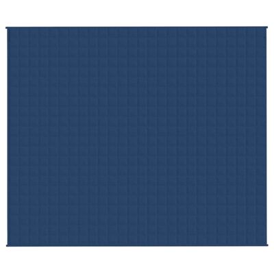 vidaXL Weighted Blanket Blue 220x260 cm 15 kg Fabric