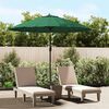 vidaXL Garden Parasol with Aluminium Pole 270 cm Green
