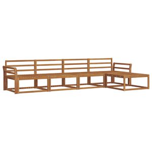 vidaXL Outdoor Sofa Set 5 pcs Natural Solid Acacia Wood