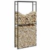 vidaXL Firewood Rack Black 100x30x209 cm Steel