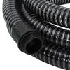 vidaXL Suction Hose with Brass Connectors Black 1.1" 20 m PVC