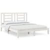 vidaXL Bed Frame without Mattress White 160x200 cm Solid Wood Pine