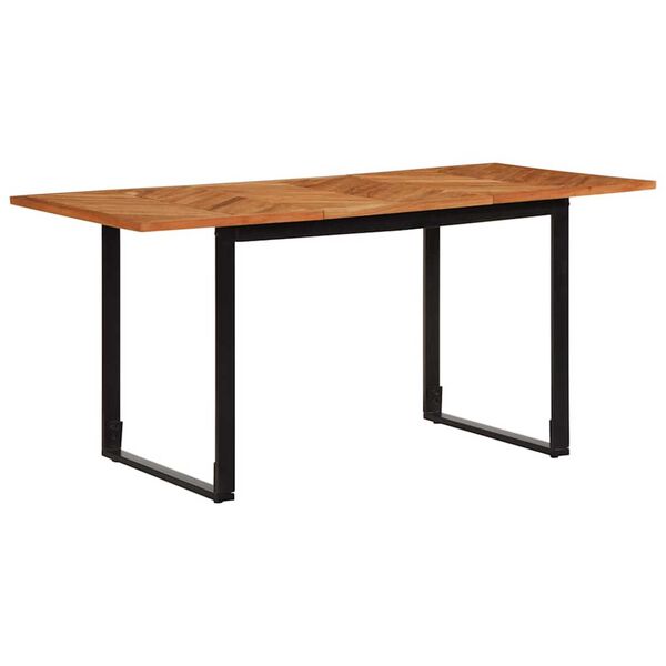 vidaXL Dining Table 160x80x75 cm Solid Wood Acacia