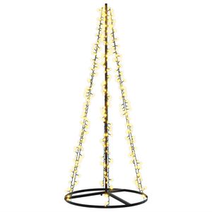 vidaXL LED Christmas Tree EKENAS 165 cm 540 LEDs Warm White Steel